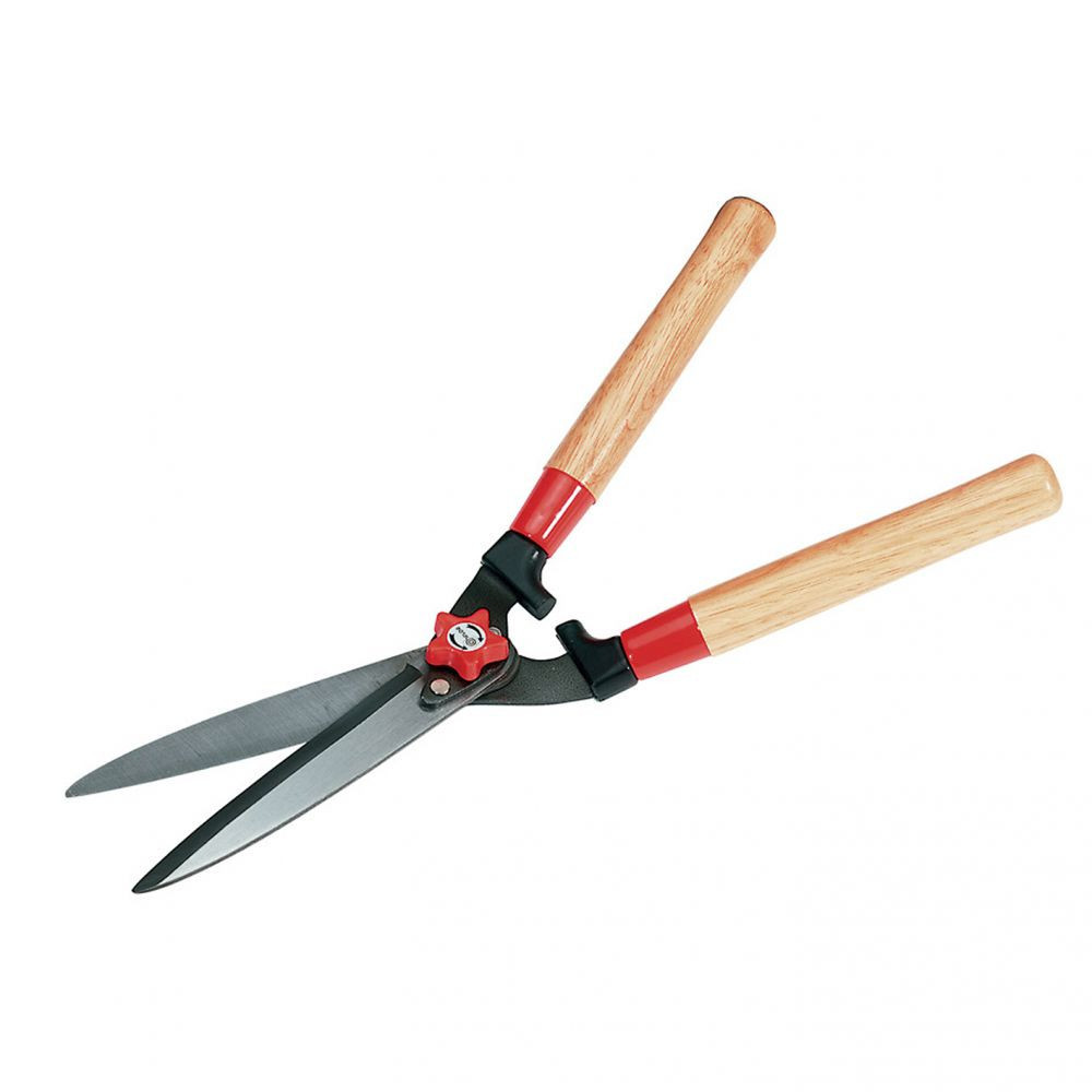 Hedge shears - hardened steel blades - wooden handle - 270mm