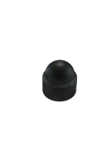 Cache-écrous en plastique noir, intérieur hexagonal, blister de 10 pièces, référence KY4210025.