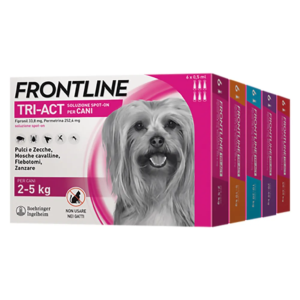 ANTIPARASSITARIO 'FRONTLINE TRI-ACT' cani 20/40 kg - 3 pipette ml 4 ANTIPARASSITARIO 'FRONTLINE TRI-ACT' cani 20/40 kg - 3 pipette ml 4