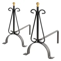 COPPIA ALARI 'LISCIO' cm 20 x 35 x h.33 - 2 pezzi