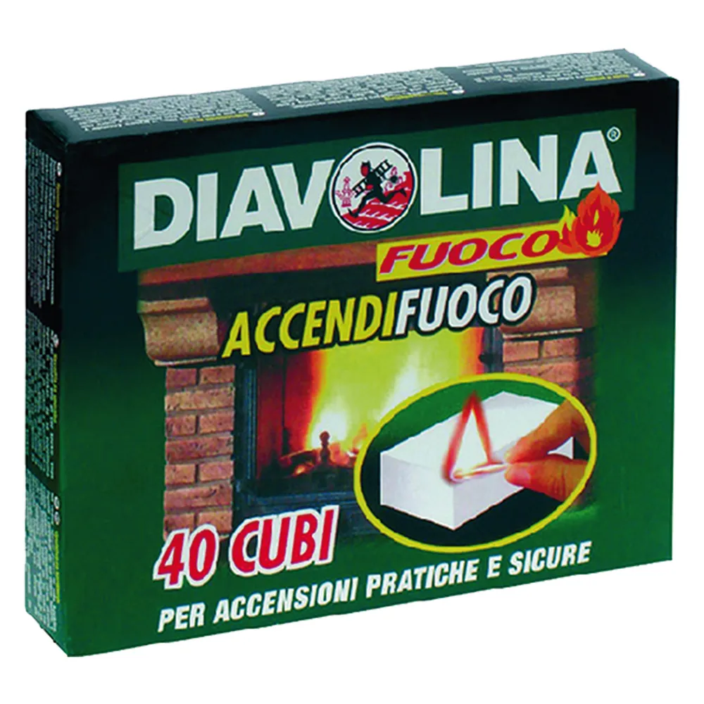 DIAVOLINA 'ACCENDIFUOCO' 40 cubi - art. 15300 DIAVOLINA 'ACCENDIFUOCO' 40 cubi - art. 15300