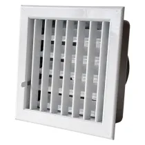 GRIGLIA AERAZIONE AD INCASSO PER CAMINI cm 14 x 13 foro 11 GRIGLIA AERAZIONE AD INCASSO PER CAMINI cm 14 x 13 foro 11