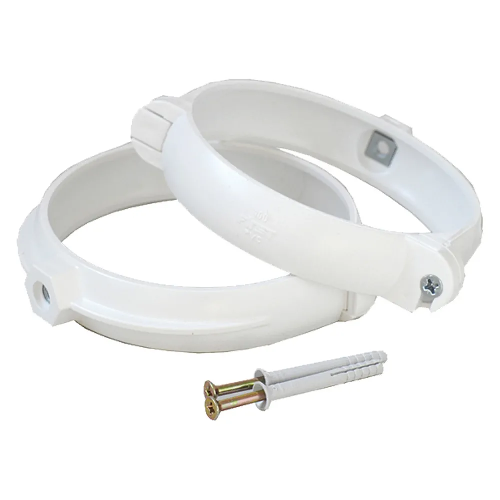 COPPIA STAFFE FERMATUBO PER AERAZIONE CANALIZZATA Ø mm. 100 COPPIA STAFFE FERMATUBO PER AERAZIONE CANALIZZATA Ø mm. 100