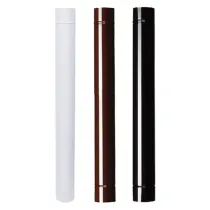 TUBO SMALTATO PER STUFE cm 100 ø 12  marrone