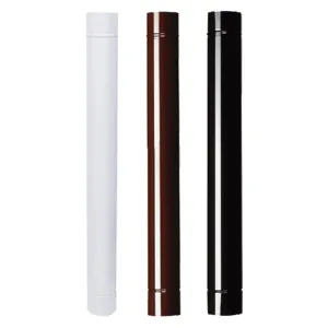 TUBO SMALTATO PER STUFE cm 100 ø 13 marrone