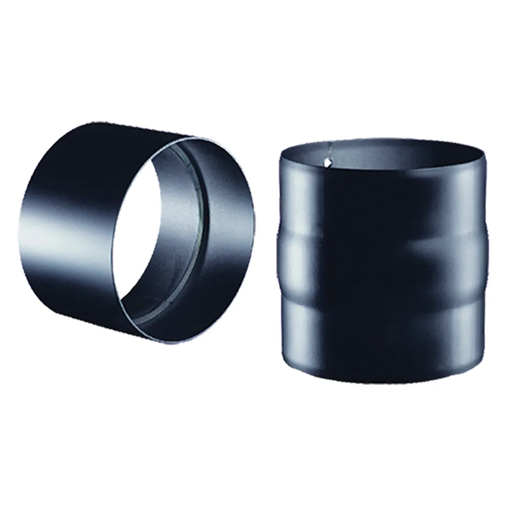 MANICOTTO IN ACCIAIO NERO ø cm 13 F/F - sp.2 mm (legna) MANICOTTO IN ACCIAIO NERO ø cm 13 F/F - sp.2 mm (legna)