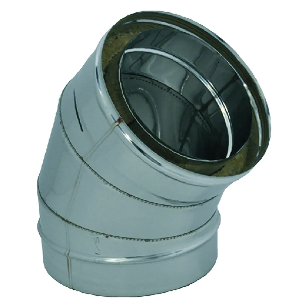 GOMITO DOPPIA PARETE A 45° ø cm 15/20 GOMITO DOPPIA PARETE A 45° ø cm 15/20