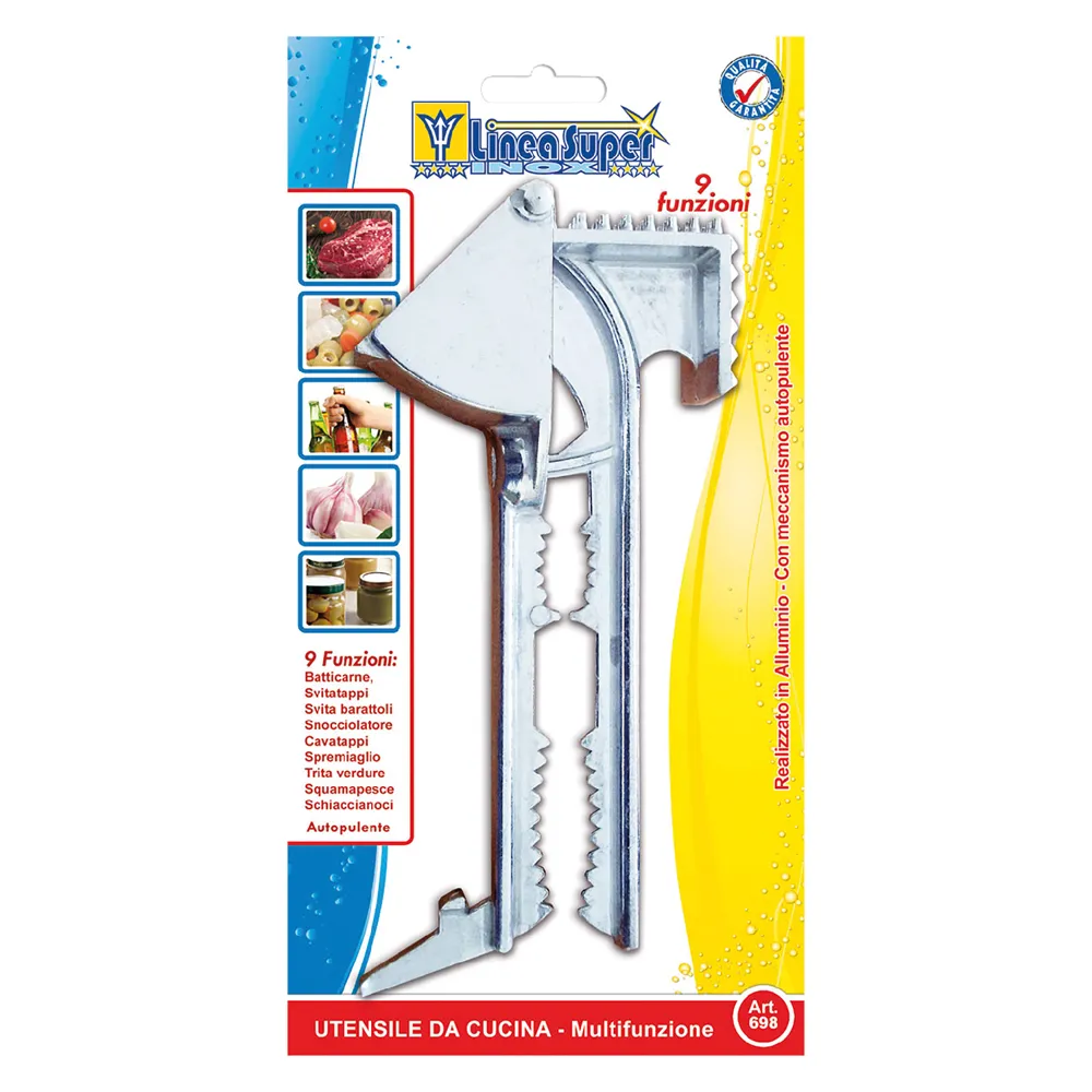 UTENSILE DA CUCINA MULTIFUNZIONE 'SUPER' art. 698 - 9 funzioni UTENSILE DA CUCINA MULTIFUNZIONE 'SUPER' art. 698 - 9 funzioni