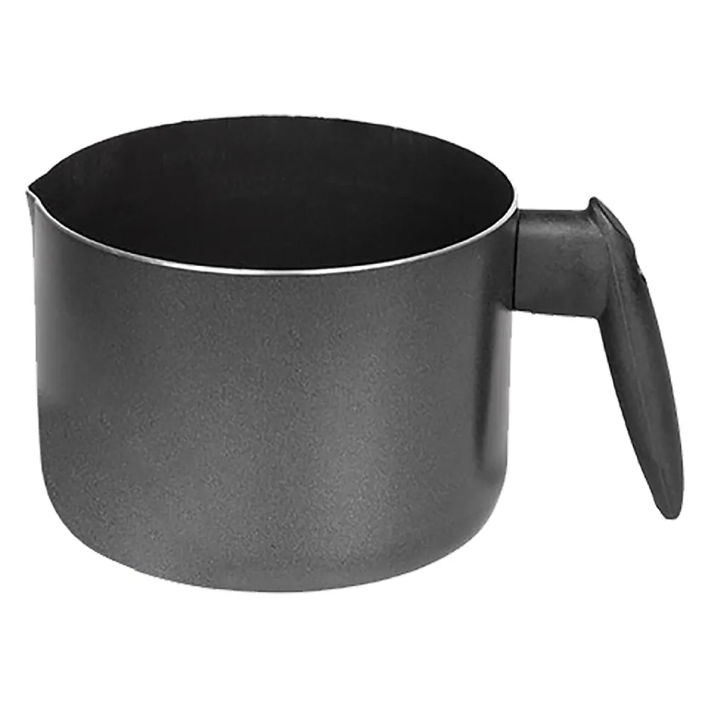 BOLLILATTE UN MANICO 'BLACK LINE' Ø cm. 12 - h.10 - capacità 1 lt. BOLLILATTE UN MANICO 'BLACK LINE' Ø cm. 12 - h.10 - capacità 1 lt.