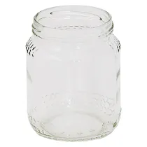 VASO VETRO 'BOCCACCIO' PER ALIMENTI TIPO 'MIELE' 390 ml - imbocc. Ø 70 mm