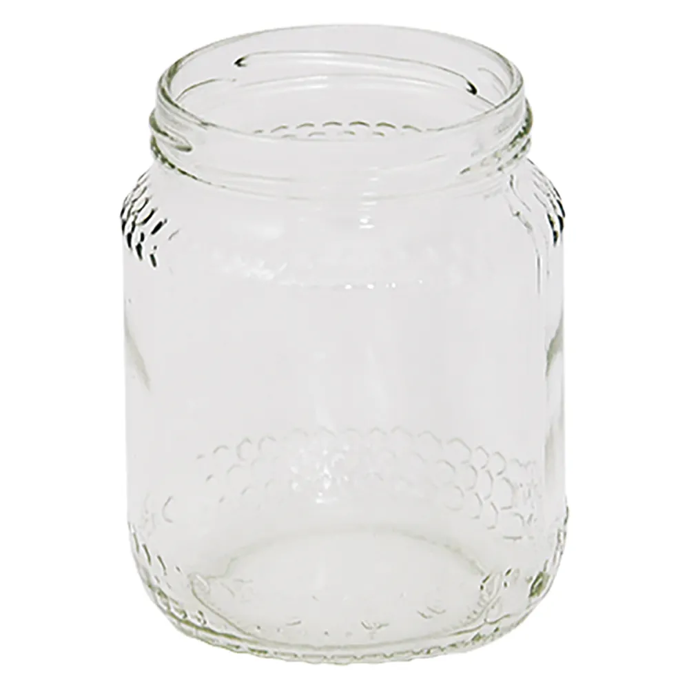 VASO VETRO 'BOCCACCIO' PER ALIMENTI TIPO 'MIELE' 390 ml - imbocc. Ø 70 mm