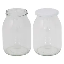 VASO VETRO 'BOCCACCIO' PER ALIMENTI TIPO 'STD' 1062 ml - imbocc. Ø 82 mm c/tappo