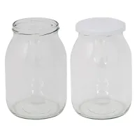 VASO VETRO 'BOCCACCIO' PER ALIMENTI TIPO 'STD' 1062 ml - imbocc. Ø 82 mm c/tappo