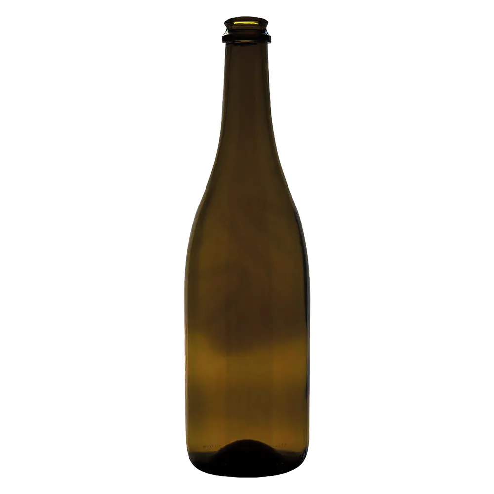 BOTTIGLIA IN VETRO TIPO 'CHAMPAGNE' 750 ml - colore antico BOTTIGLIA IN VETRO TIPO 'CHAMPAGNE' 750 ml - colore antico