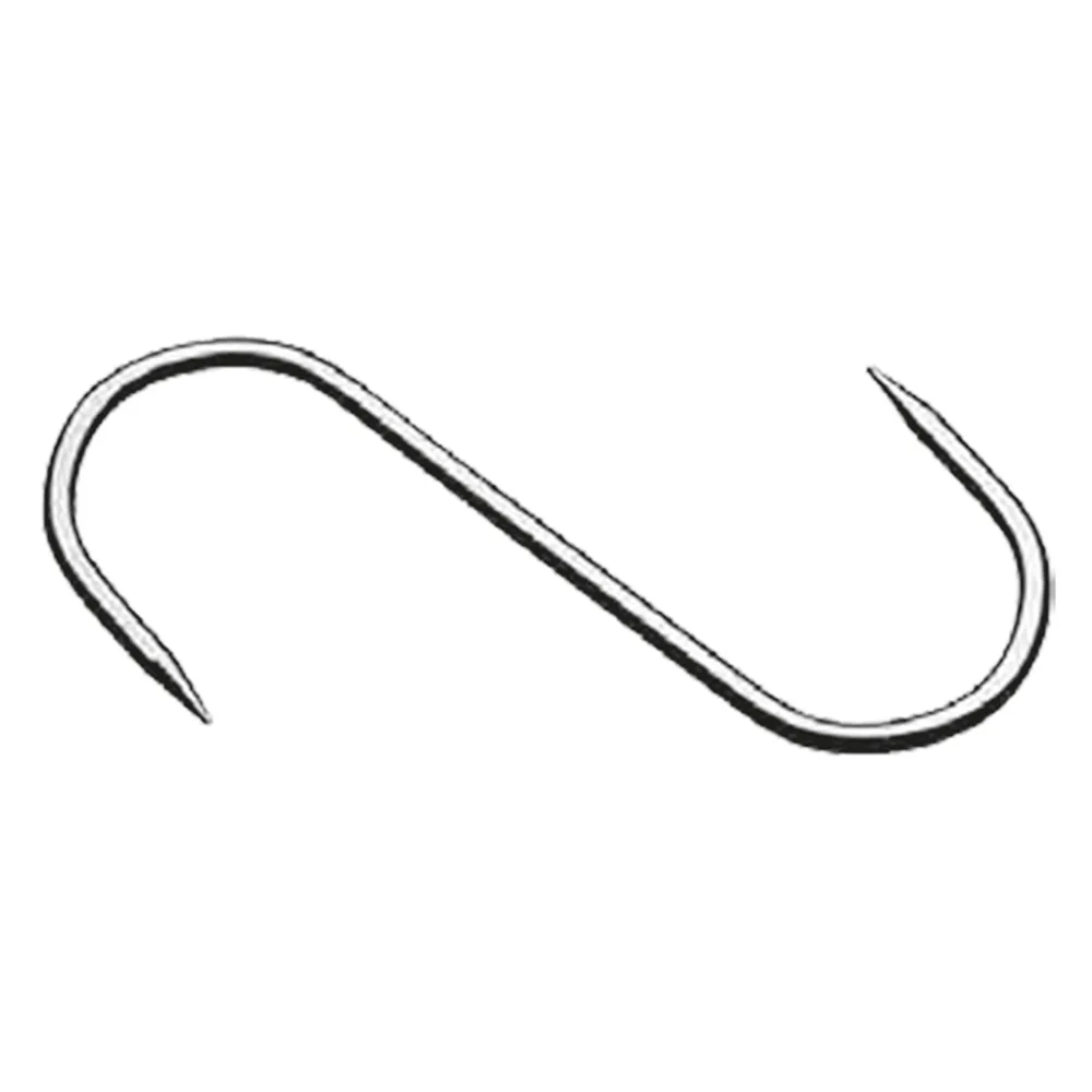 GANCIO FISSO 2 punte - mm. 100 x 4 cf. 10 pz