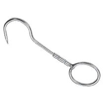 GANCIO GIREVOLE CON ANELLO mm. 240x12