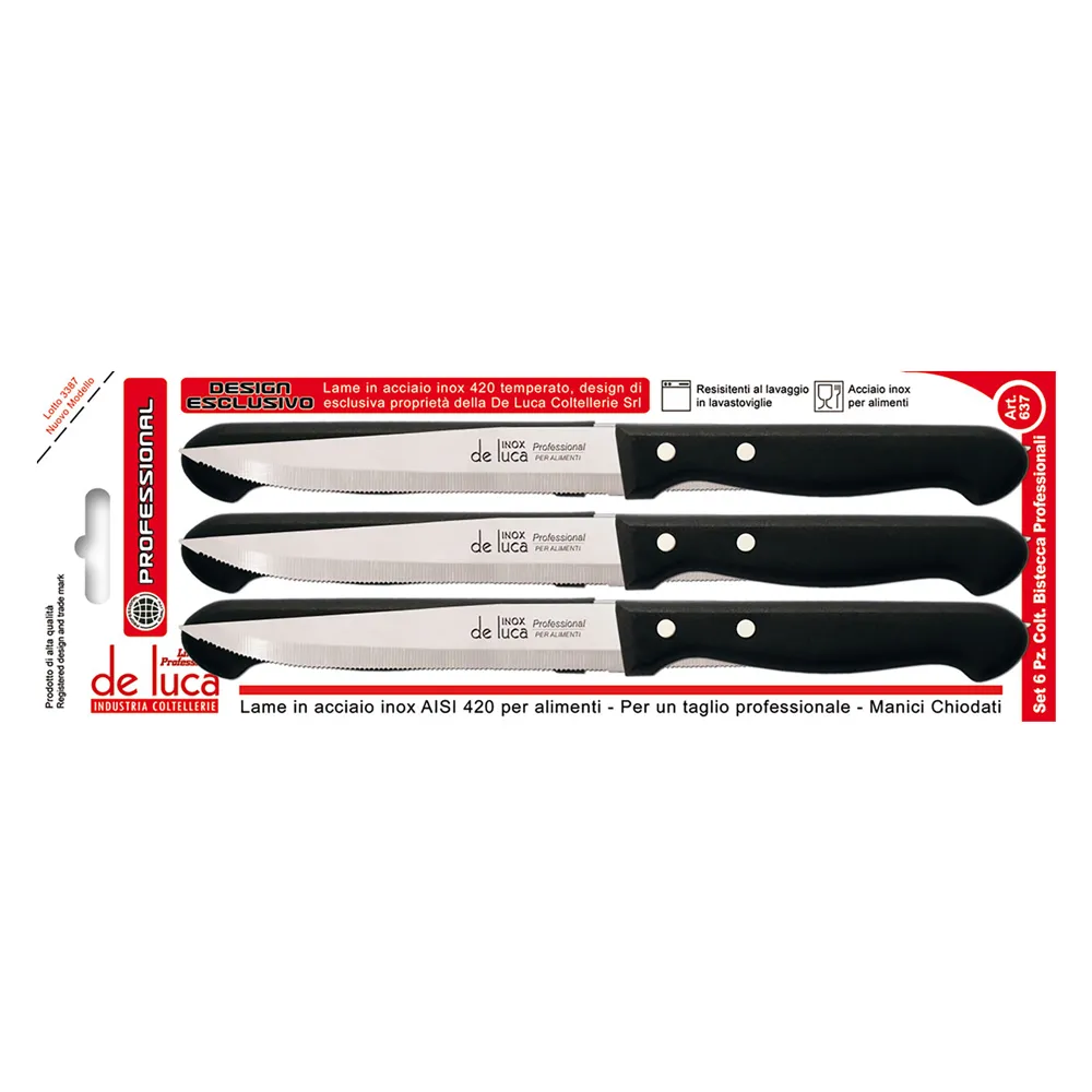 SET COLTELLI DA BISTECCA 6 pz SET COLTELLI DA BISTECCA 6 pz