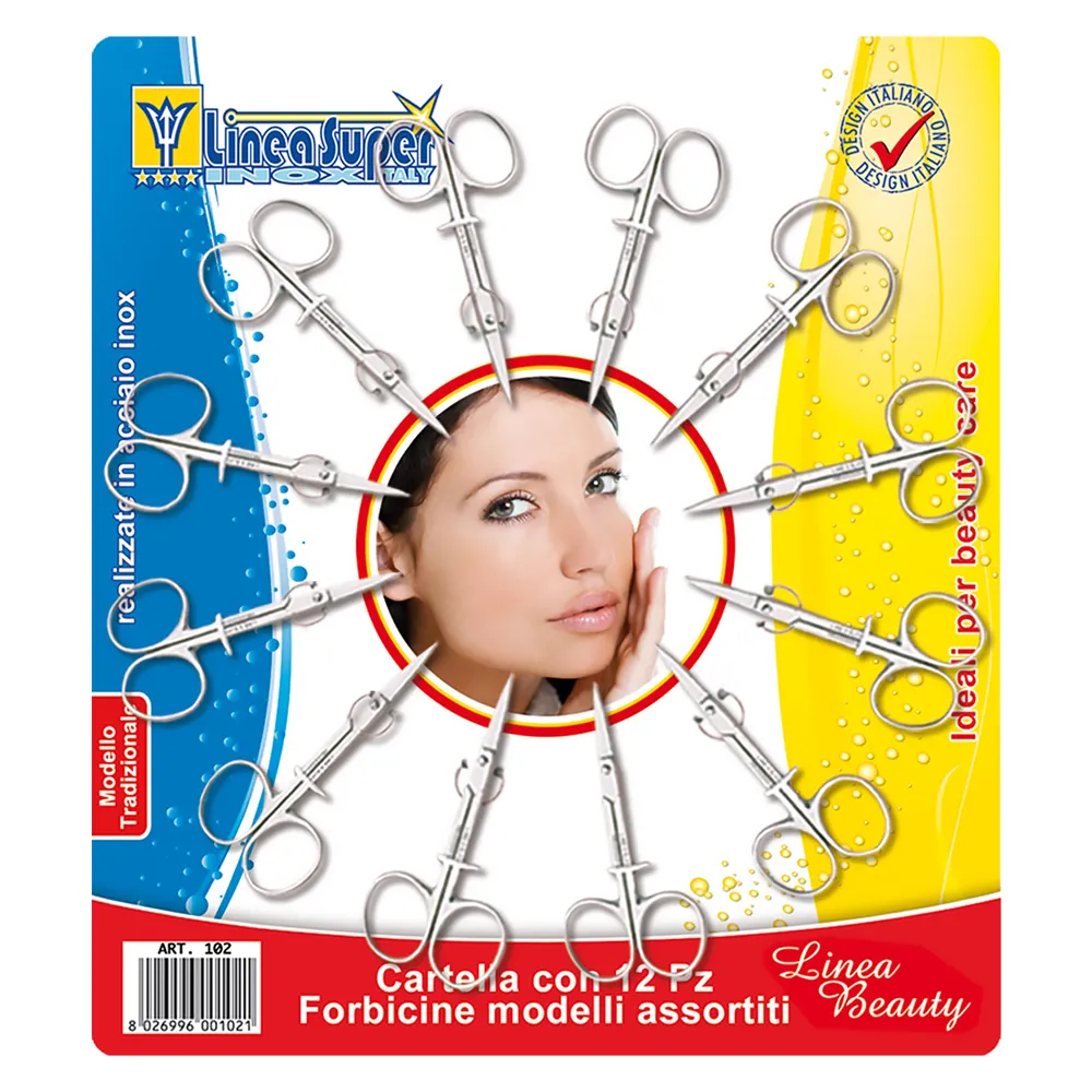 CARTELLA FORBICI MANICURE cf. 12 pz CARTELLA FORBICI MANICURE cf. 12 pz