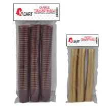 CAPSULE TERMORETRAIBILI PER BOTTIGLIE VINO oro - Ø 31 x  h 55 mm
