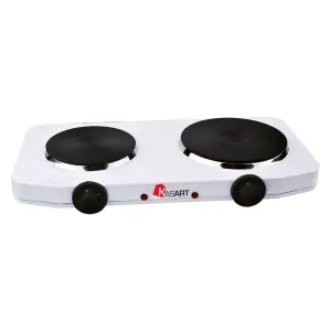 FORNELLO ELETTRICO A DOPPIA PIASTRA 1500 W + 1000 W - piastra doppia