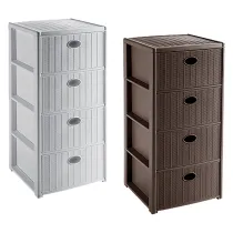 CASSETTIERA 'ELEGANCE' cm 40x40xh80 - tortora