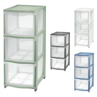 CASSETTIERA 'COVER LINE' colore trasparente/bianco