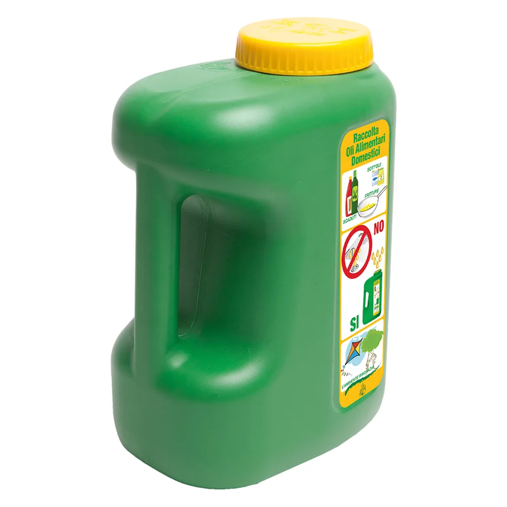 TANICA PER RECUPERO OLIO ALIMENTARE lt. 5 - cm 19 x 13 x 27 TANICA PER RECUPERO OLIO ALIMENTARE lt. 5 - cm 19 x 13 x 27