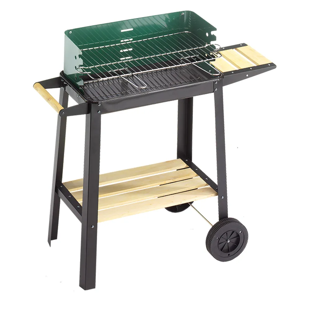 BARBECUE '50-25 GREEN/W' cm. 50x25 - h. cm. 77 BARBECUE '50-25 GREEN/W' cm. 50x25 - h. cm. 77
