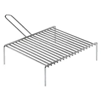 GRATICOLA PER CAMINO 'PESANTE' cm 30 x 35 - 1 manico