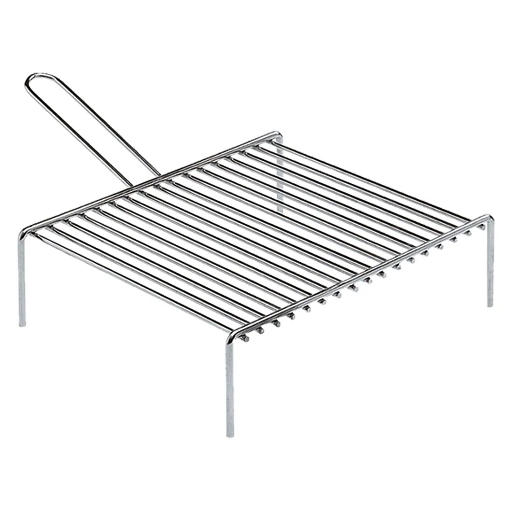 GRATICOLA PER CAMINO 'PESANTE' cm 30 x 35 - 1 manico
