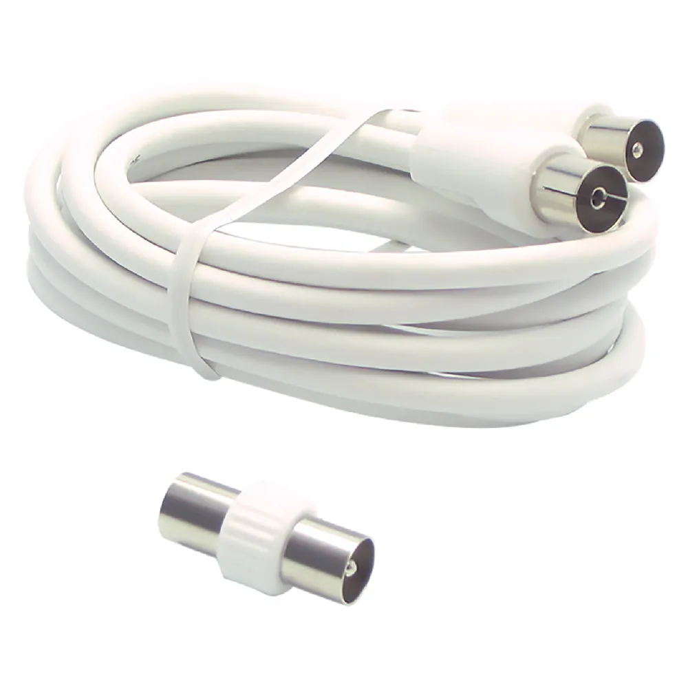 PROLUNGA PER COLLEGAMENTI TV mt. 5 - colore bianco PROLUNGA PER COLLEGAMENTI TV mt. 5 - colore bianco