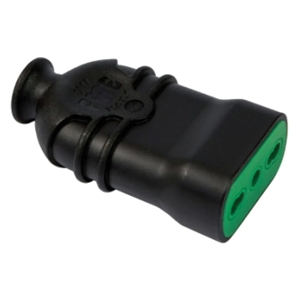 PRESA ALTA RESISTENZA 'HI-PRO' 2P+T 16A - colore nero PRESA ALTA RESISTENZA 'HI-PRO' 2P+T 16A - colore nero