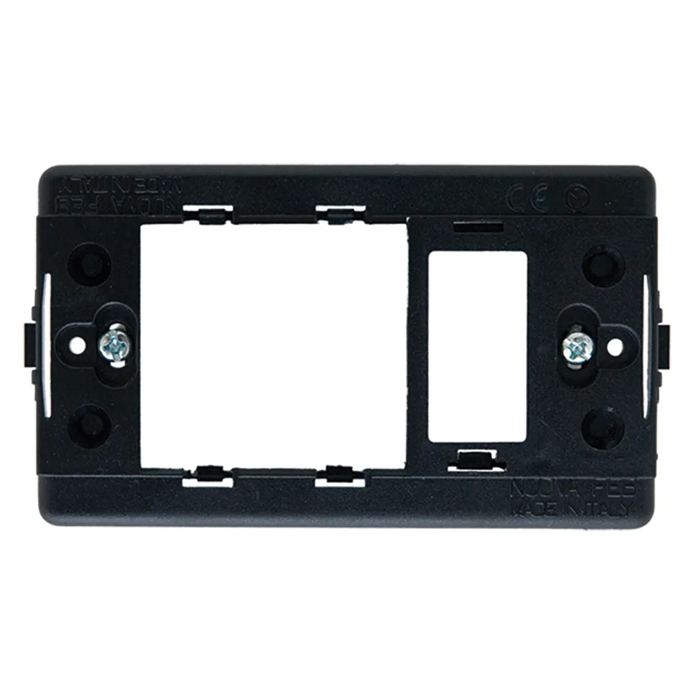 SUPPORTO PER SERIE LASER per UNEL + 1 mod.decentrato 2602 SUPPORTO PER SERIE LASER per UNEL + 1 mod.decentrato 2602
