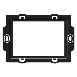 SUPPORTO MODELLO 'PL' PER SERIE PLAIN 3 moduli