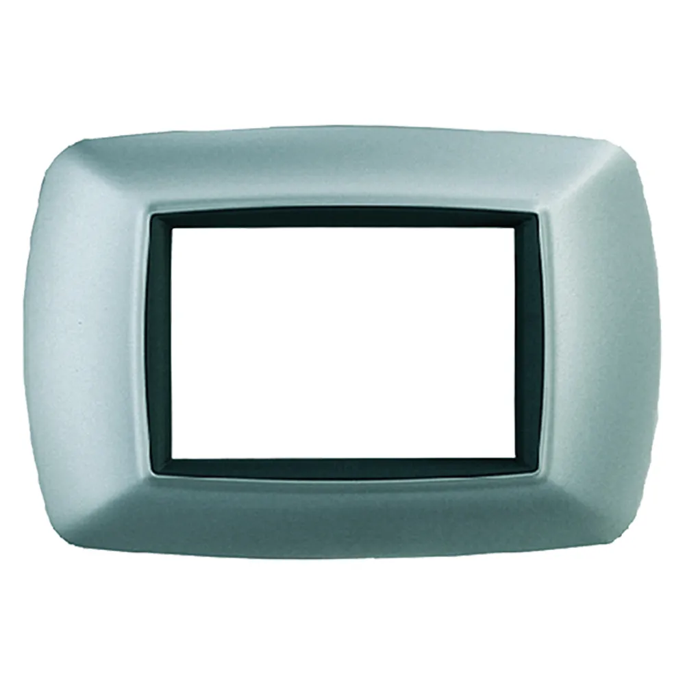 PLACCA COL. ALLUMINIO CHIARO 'LIFE' 3 posti - 2983/AC PLACCA COL. ALLUMINIO CHIARO 'LIFE' 3 posti - 2983/AC