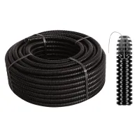 TUBO CORRUGATO PIEGHEVOLE CON TIRAFILO ø 25 - mt. 50