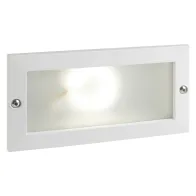 SEGNA PASSO LED INCASSO RETTANGOLARE APERTO 'ESCAPE' colore bianco - 10 watt