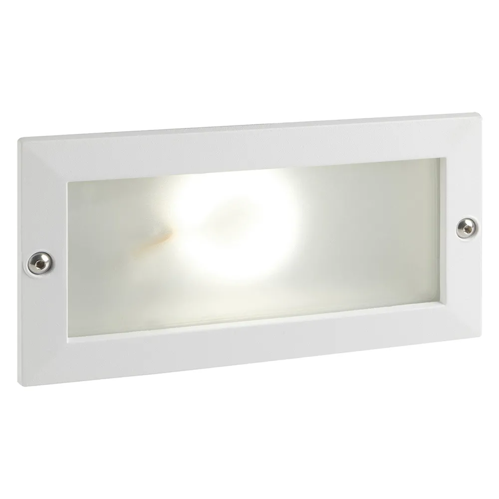 SEGNA PASSO LED INCASSO RETTANGOLARE APERTO 'ESCAPE' colore bianco - 10 watt SEGNA PASSO LED INCASSO RETTANGOLARE APERTO 'ESCAPE' colore bianco - 10 watt