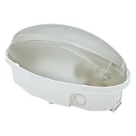 PLAFONIERA LED 'OVALE' calotta opalina - luce naturale
