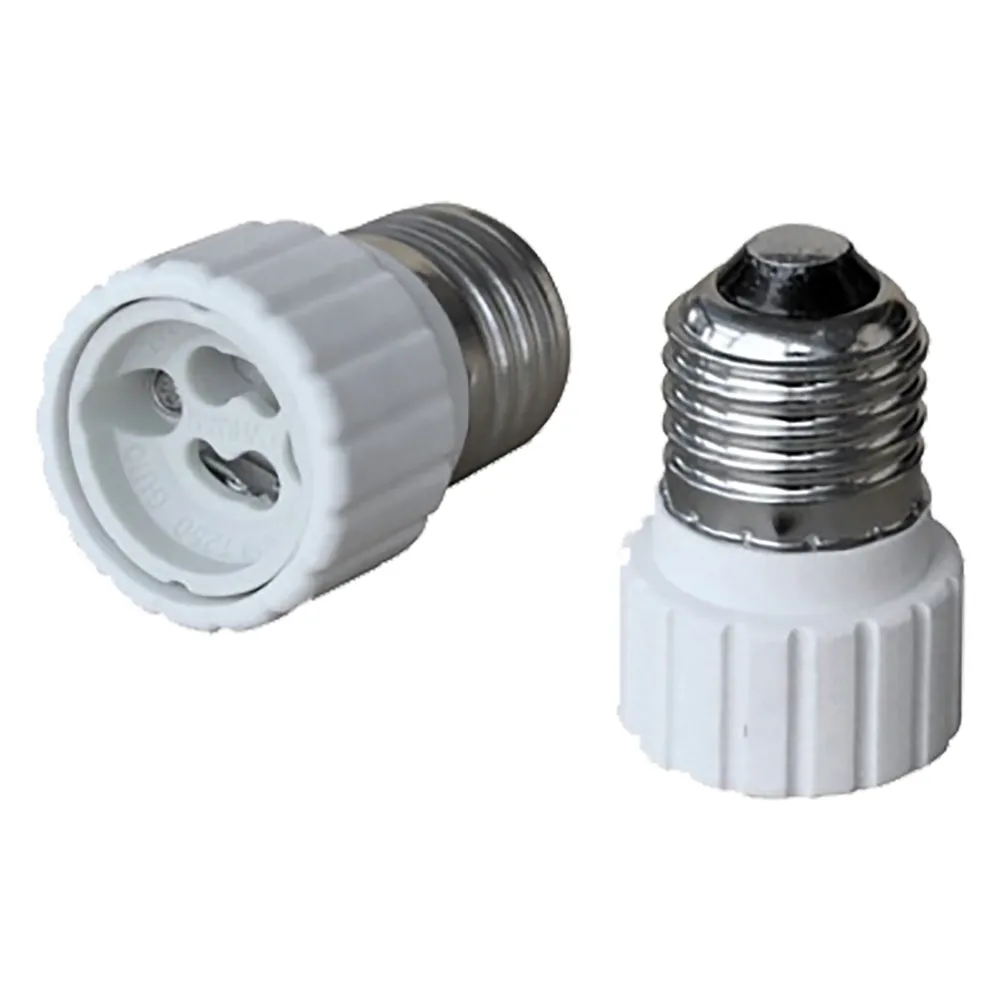 ADATTATORE PORTALAMPADA da spina E27 a presa GU10 ADATTATORE PORTALAMPADA da spina E27 a presa GU10