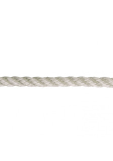 White polypropylene mooring rope 50mt Ø 12 mm. Per meter.