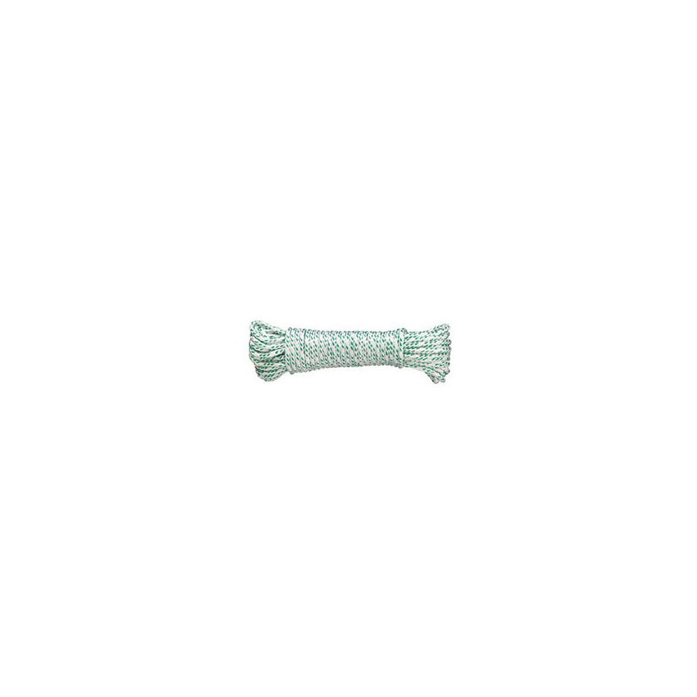 Corda in poliammide bianco/verde Ø 4 mm.