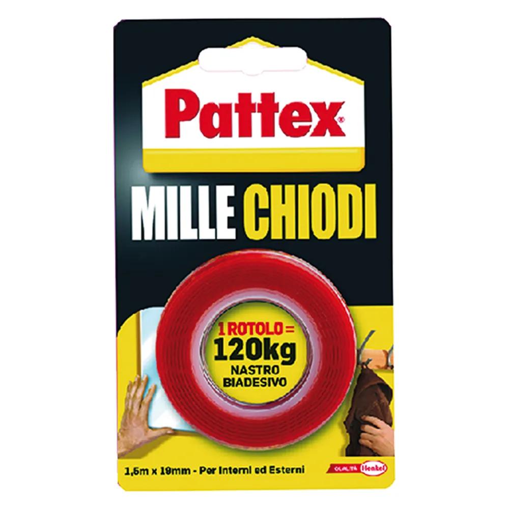 NASTRO BIADESIVO 'MILLECHIODI' mm 19 x 1 NASTRO BIADESIVO 'MILLECHIODI' mm 19 x 1