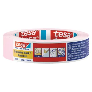 NASTRO PER MASCHERATURA 'PRECISION MASK SENSITIVE  mm 25 x mt. 50 - colore rosa
