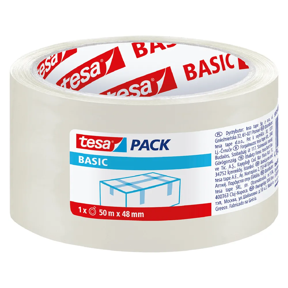NASTRO PER IMBALLAGGIO 'BASIC PP' 58572 mm 48 x mt. 50 trasparente NASTRO PER IMBALLAGGIO 'BASIC PP' 58572 mm 48 x mt. 50 trasparente