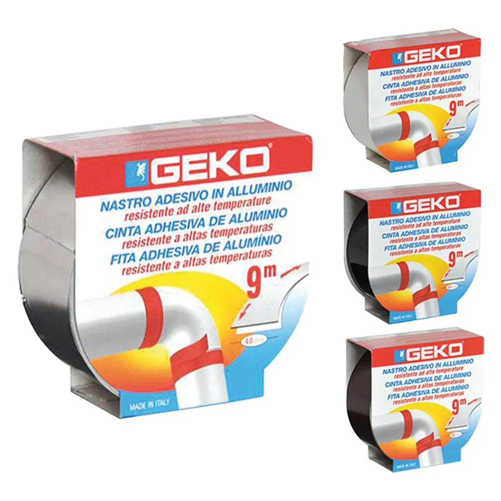 NASTRO ADESIVO IN ALLUMINIO 'SMOKE' mm. 40 x 9 mt - col. nero NASTRO ADESIVO IN ALLUMINIO 'SMOKE' mm. 40 x 9 mt - col. nero