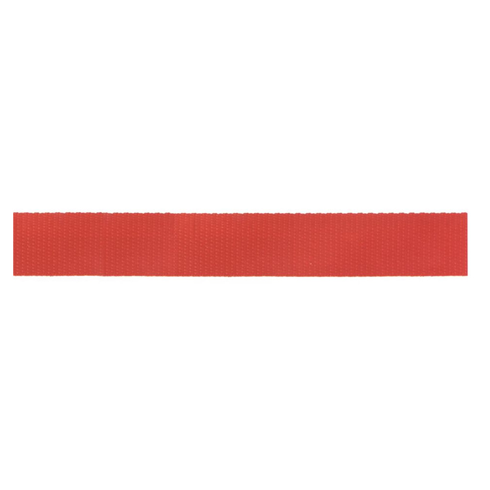 Red polypropylene strap 25 mm. - Per meter