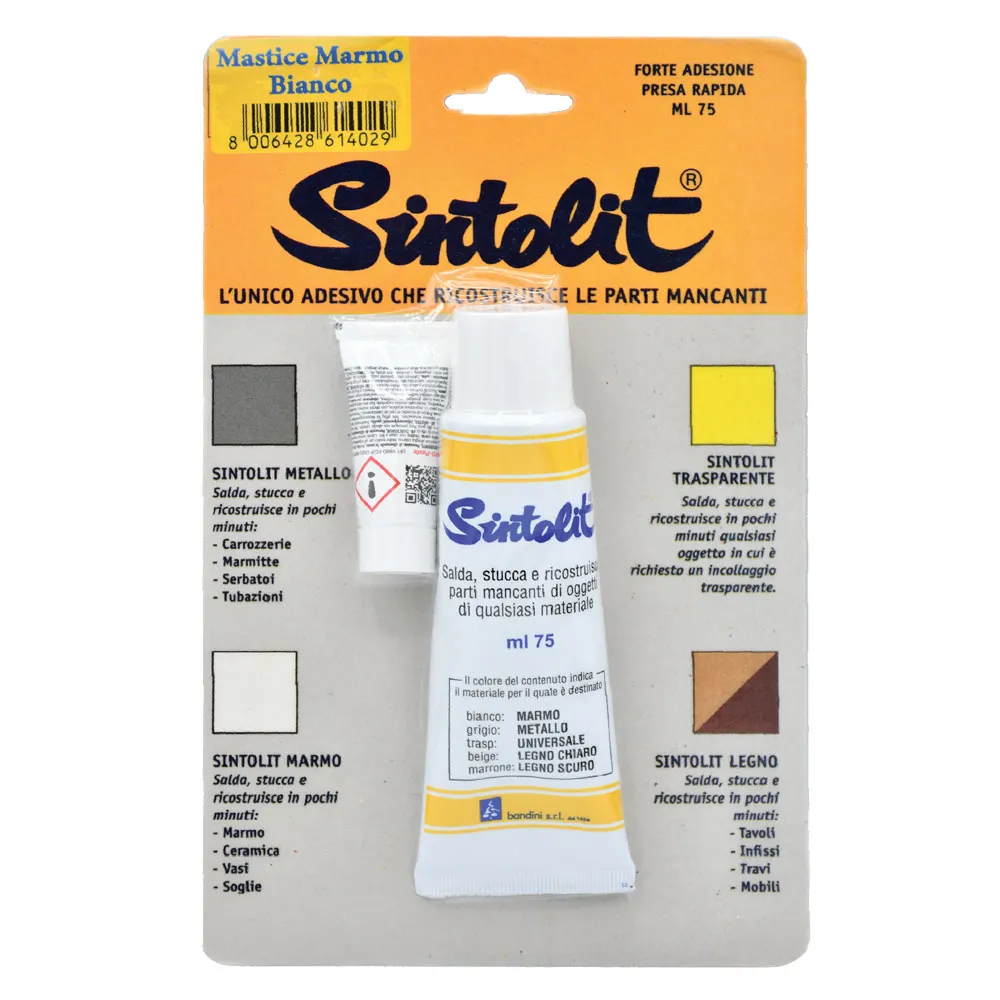 'SINTOLIT' MARMO E CERAMICA 'FAI DA TE' ml 60 - bianco 'SINTOLIT' MARMO E CERAMICA 'FAI DA TE' ml 60 - bianco