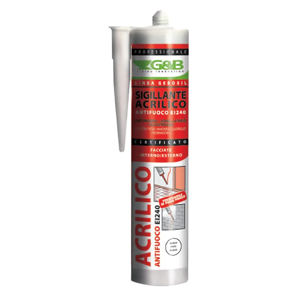 SILICONE ACRILICO PER CARTONGESSO E DECORAZIONI 'G bianco ml 310 SILICONE ACRILICO PER CARTONGESSO E DECORAZIONI 'G bianco ml 310