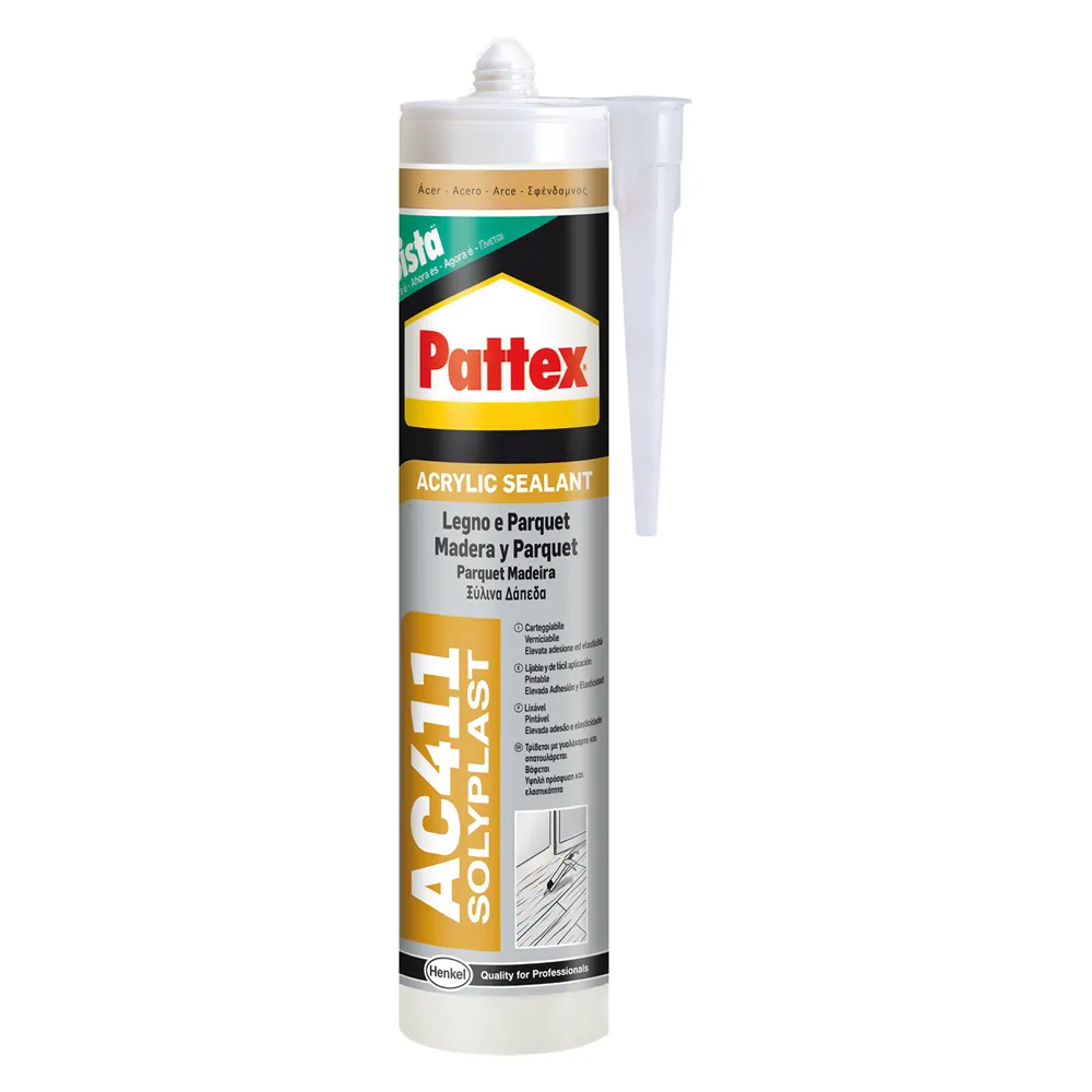 SILICONE ACRILICO PER LEGNO E PARQUET 'PATTEX AC41 ml 300 - Ciliegio SILICONE ACRILICO PER LEGNO E PARQUET 'PATTEX AC41 ml 300 - Ciliegio